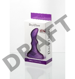 Фиолетовый анальный стимулятор Small ripple plug - 10 см.