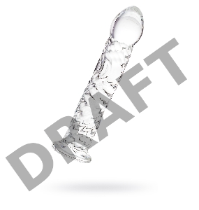 Нереалистичный фаллоимитатор Sexus Glass, стекло, прозрачный, 16,5 см