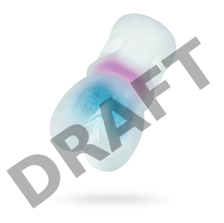 Мастурбатор реалистичный TOYFA Juicy Pussy Crystal Wave, TPE, 13,5 см