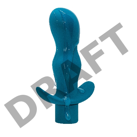 Бирюзовая анальная пробка с вибрацией Satisfaction - 11,5 см.