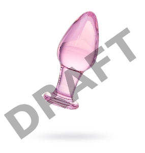 Анальная втулка Sexus Glass, стекло, розовая, 10 см, Ø 4 см