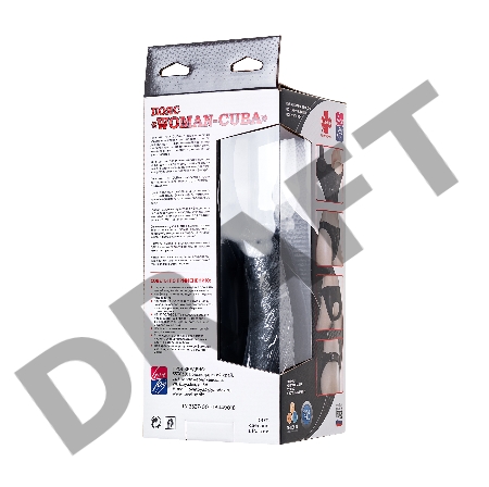 Страпон на креплении LoveToy WOMAN - CUBA с 2 насадками, neoskin, телесный