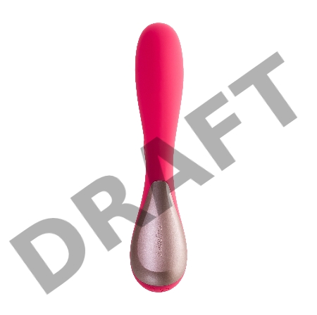 Нереалистичный вибратор Satisfyer Mono Flex, силикон, красный, 20,4 см.