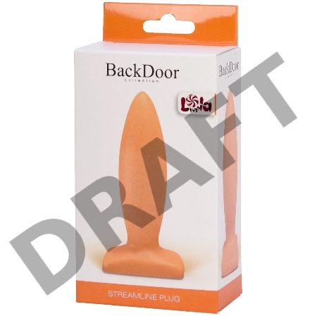 Телесный анальный стимулятор Streamline Plug - 10 см.