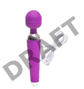 Фиолетовый силиконовый вибромассажер с 16 видами пульсации - 19,2 см.