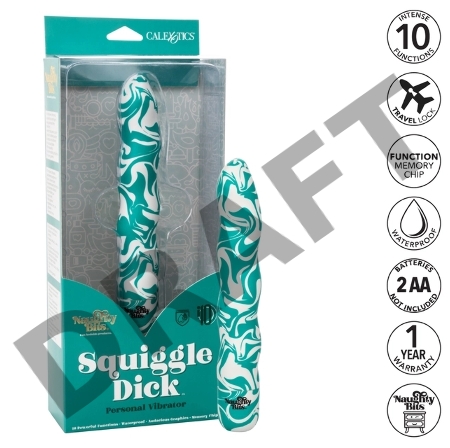 Волнообразный вибратор Squiggle Dick - 15,25 см.