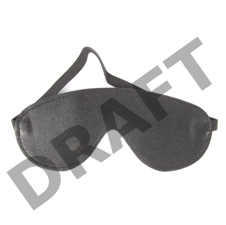 Плотная черная маска на глаза Notabu