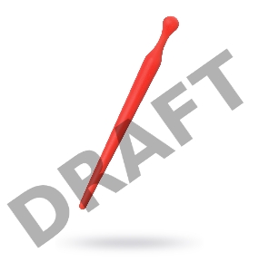 Уретральный плаг Black & Red by TOYFA, силикон, красный, 10 см