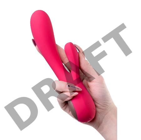 Нереалистичный вибратор Satisfyer Mono Flex, силикон, красный, 20,4 см.