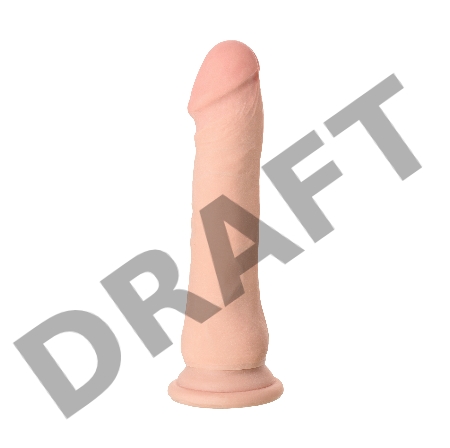 Реалистичный фаллоимитатор TOYFA RealStick Elite DILDO, TPR, телесный, 21 см