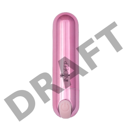 Розовая перезаряжаемая вибропуля Clio - 7,6 см.
