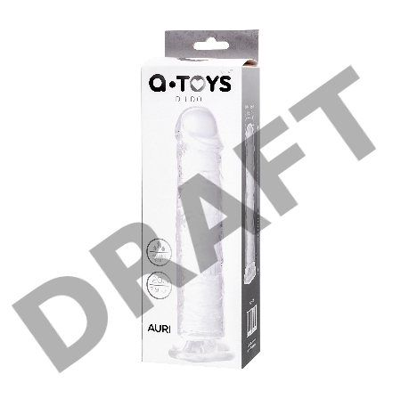 Фаллоимитатор A-Toys by TOYFA Auri, TPE, прозрачный, 20 см