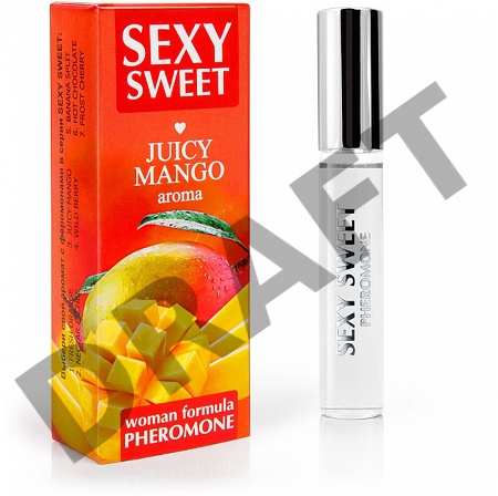 Парфюмированное средство для тела с феромонами Sexy Sweet с ароматом манго - 10 мл.
