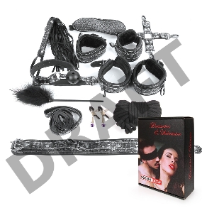 Чёрно-серебристый набор БДСМ
