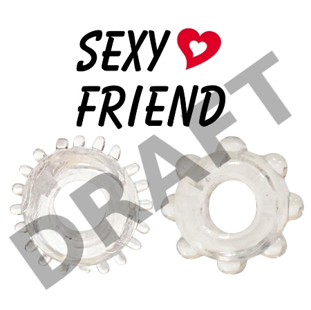 Набор из 2 эрекционных прозрачных колец