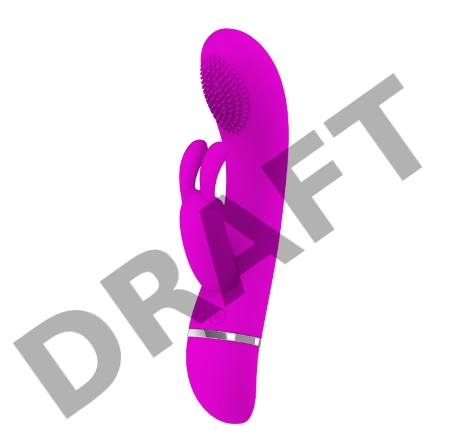 Вибромассажер со щеточкой и клиторальным стимулятором CHRIST