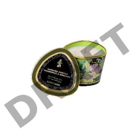 Массажное аромамасло Shunga Zenitude, зелёный чай, 170 мл