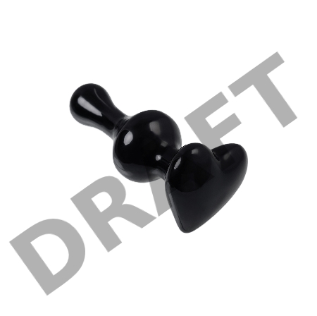 Анальная втулка Sexus Glass, стекло, черная, 9,8 см