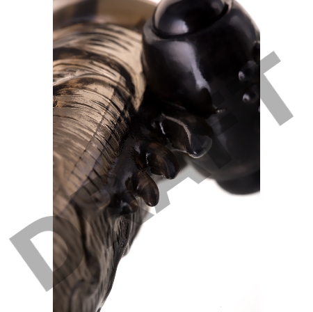 Насадка Toyfa XLover, для увеличения размера с кольцом и вибрацией, TPE, черная, 14.5 см