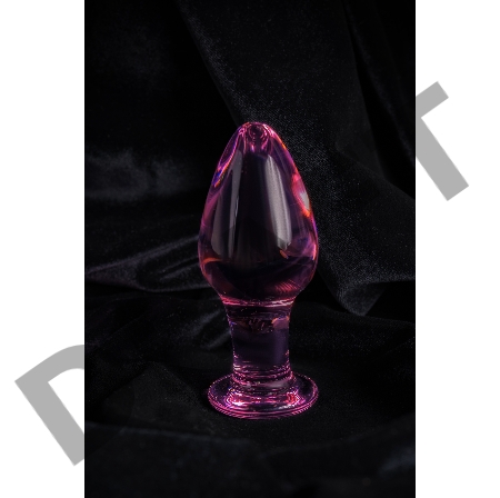 Анальная втулка Sexus Glass, стекло, розовая, 10 см, Ø 4 см
