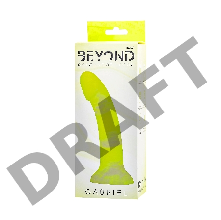 Фаллоимитатор Beyond by Toyfa, Gabriel, силикон, желтый, 18 см