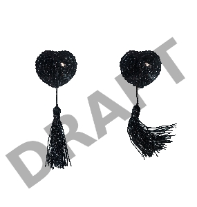 Черные пэстисы Gipsy с кисточками