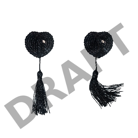 Черные пэстисы Gipsy с кисточками