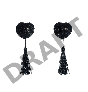 Черные пэстисы Gipsy с кисточками