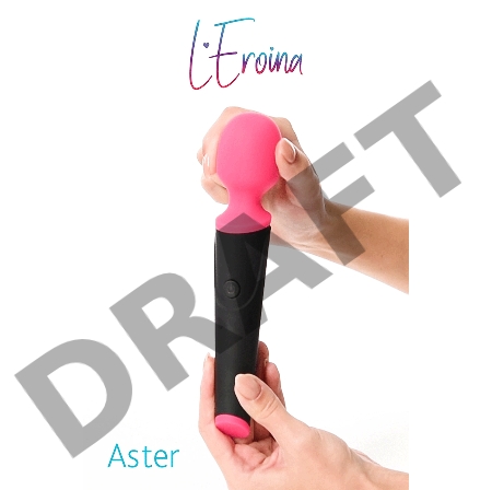 Вибростимулятор L'EROINA by TOYFA Aster, силикон, розовый, 19,5 см, Ø 3,8 см