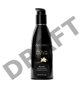 Лубрикант WICKED AQUA Vanilla Bean, со вкусом ванильных бобов, 60 мл