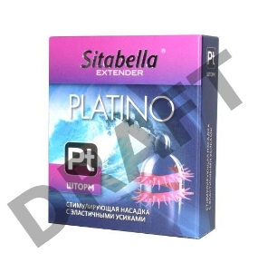 Стимулирующая насадка со спиралью из усиков Platino Шторм