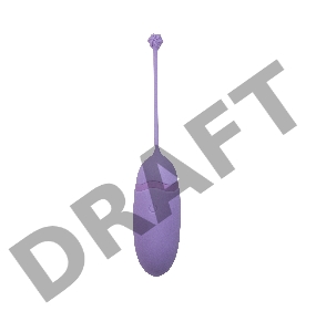 Сиреневое виброяйцо Mata Hari с пультом ДУ