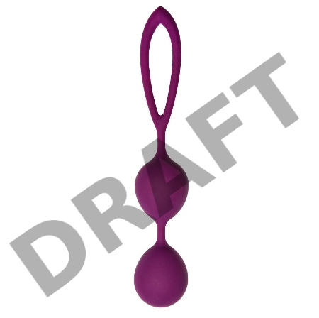 Шарики Кегеля со смещенным центром тяжести Vega, 2,8 x 17 см , цвет сливовый