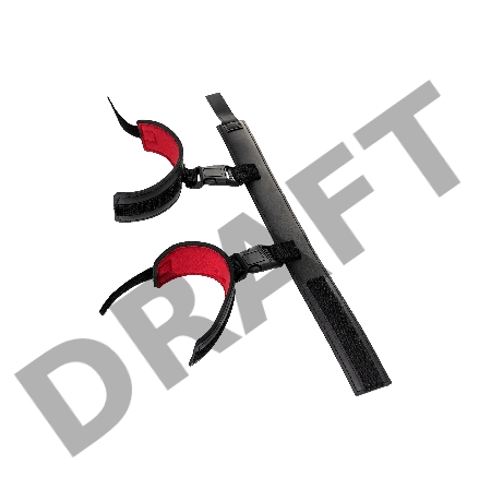 Ошейник с наручниками TOYFA Theatre, PVC, черный, 44 см