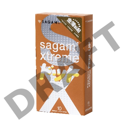 Презервативы латексные Sagami Xtreme Feel Up №10, 19 см