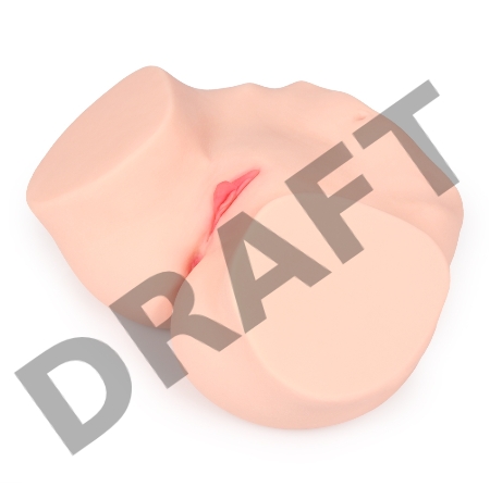 Мастурбатор реалистичный двойным слоем KOKOS HANNA ONAHOLE 001, TPR, бежевый, 36,5 см