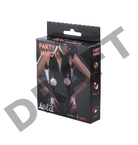 Зажимы на соски Angelic с розовыми меховыми шариками