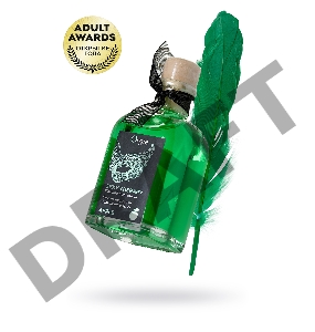 Комплект для сладких игр Orgie Lips (массажное масло для поцелуев, перо), яблоко, 100 мл