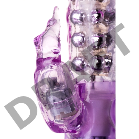 Вибратор с клиторальным стимулятором TOYFA A-Toys High-Tech fantasy, TPE, фиолетовый, 26,5 см