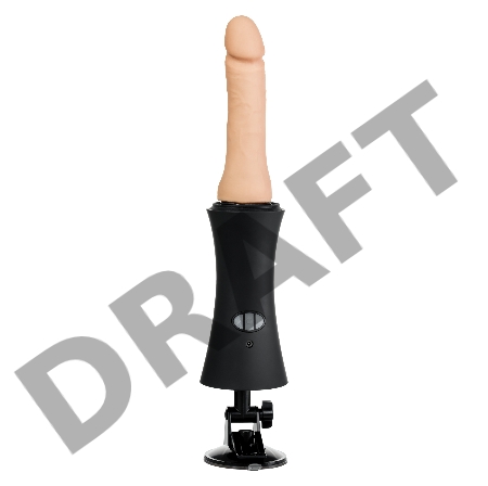 Секс-машина HandBang, MotorLovers, ABS, черный, 44 см