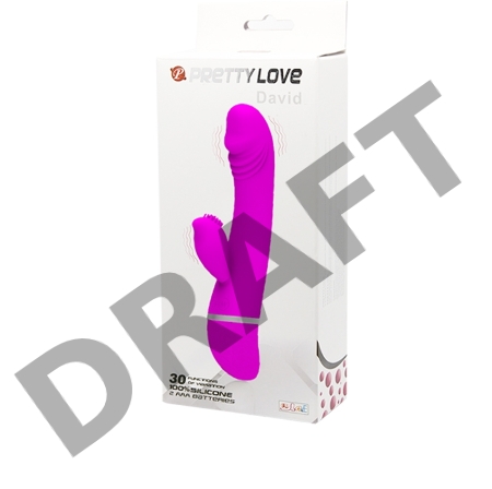 Вибромассажер с клиторальным стимулятором DAVID