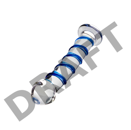 Нереалистичный фаллоимитатор Sexus Glass, стекло, прозрачный, 17 см