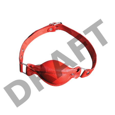 Кляп Sitabella, кожа, красный