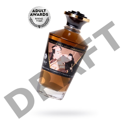 Масло для массажа Shunga Intoxicating Chocolate, разогревающее, шоколад, 100 мл