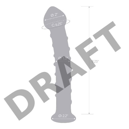 Большой стимулятор с красной спиралью 10in MR. SWIRLY DILDO