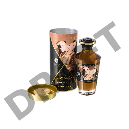 Масло для массажа Shunga Intoxicating Chocolate, разогревающее, шоколад, 100 мл