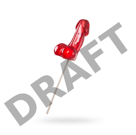 Леденец Sosuчki, «Пенис Whiskey», средний, красный, 80гр