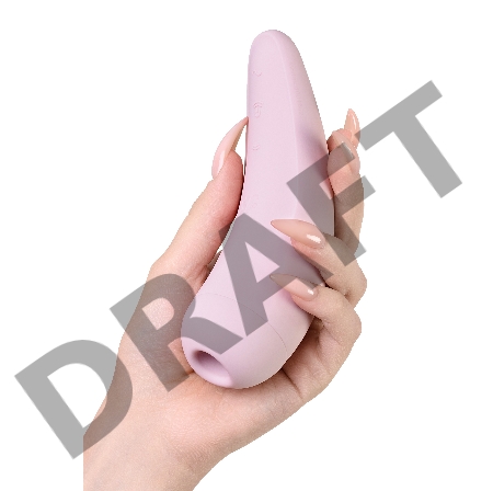 Вакуум-волновой бесконтактный стимулятор клитора Satisfyer Curvy 2+, силикон, розовый, 14,3 см.
