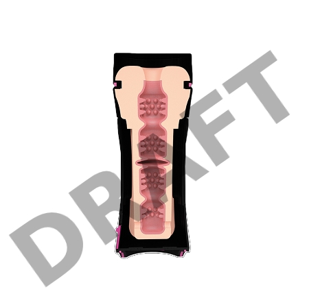 Мастурбатор Mystim OH PUSH ME Donut,TPE, телесный, 21,5 см