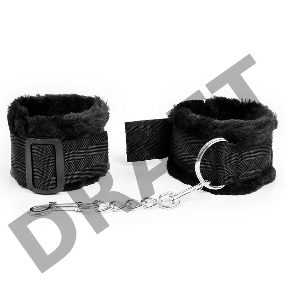 Черные оковы на регулируемых пряжках